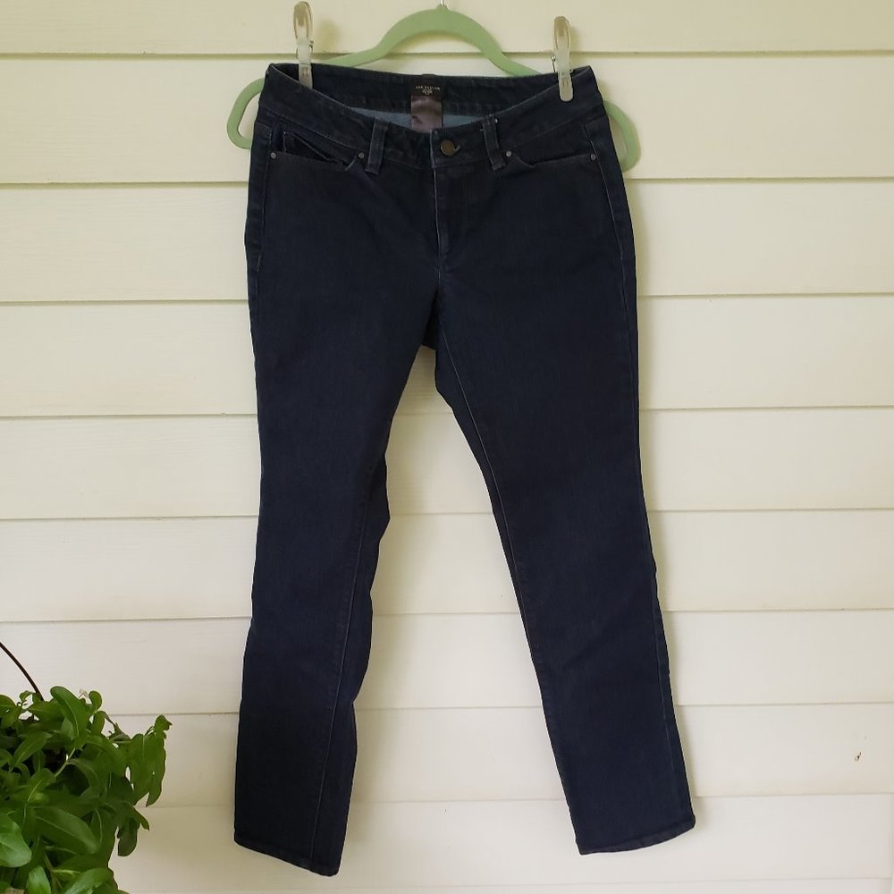 Ann Taylor jeans petite Curvy dark wash size 2p